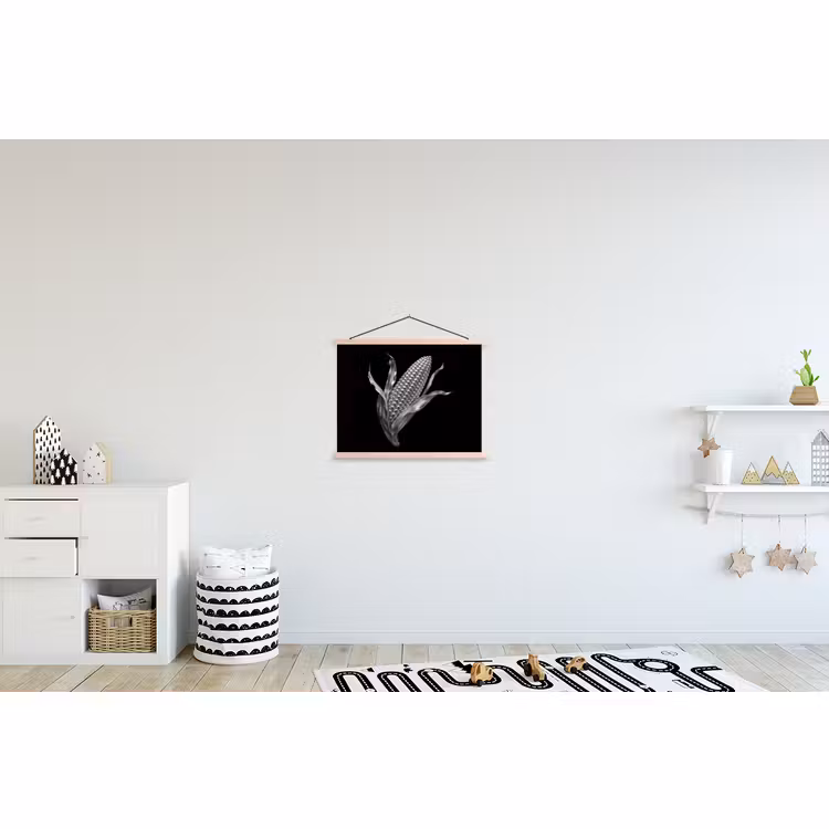 Schoolplaat - Maïskolf - Glanzend metaal - Elegant — 3