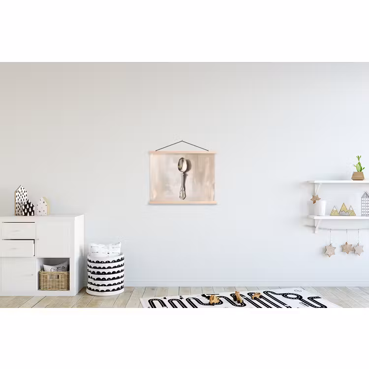 Schoolplaat - Lepel - Verf - Zilver — 3