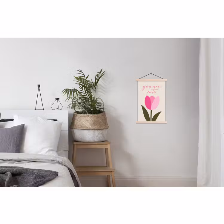 Schoolplaat - Tulp - Roze - Valentijn - Bloem — 2