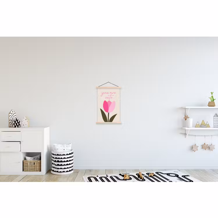 Schoolplaat - Tulp - Roze - Valentijn - Bloem — 3