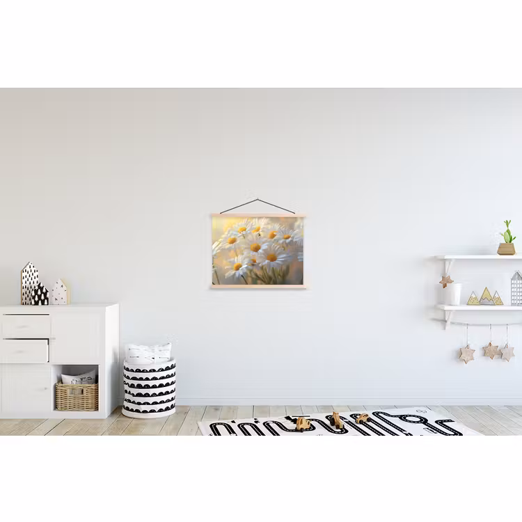 Schoolplaat - Madeliefjes - Wit - Zonlicht — 3
