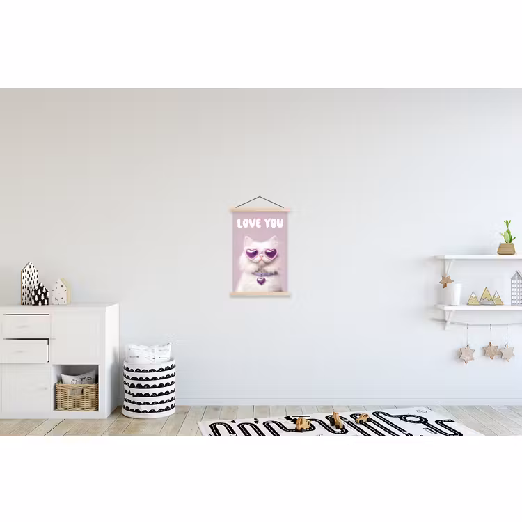 Schoolplaat - Kat - Love - Paars - Valentijn — 3