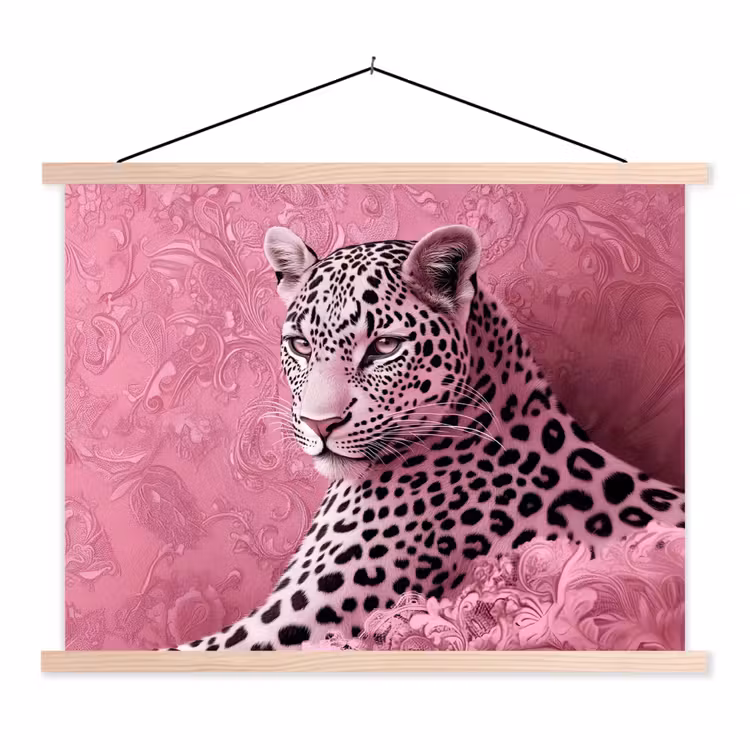 Schoolplaat - Panter - Luxe - Roze — 1