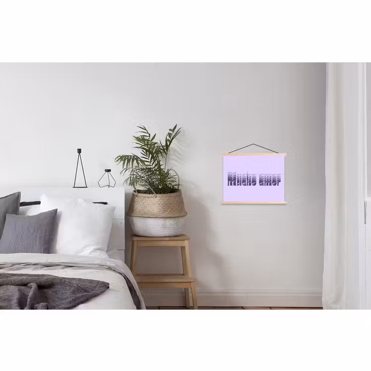 Schoolplaat - Mucho amor - Paars - Gelaagde letters — 2