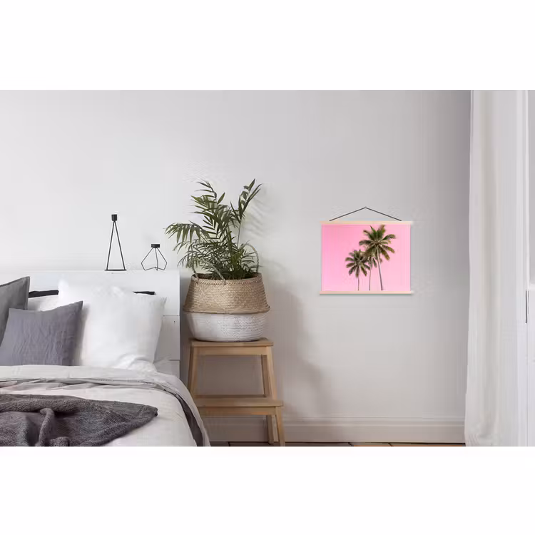 Schoolplaat - Palmboom - Tropisch - Pink — 2