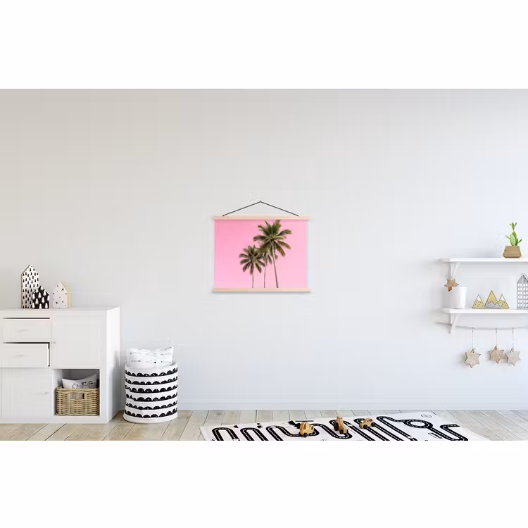 Schoolplaat - Palmboom - Tropisch - Pink — 3