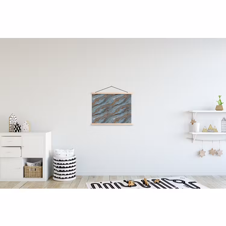 Schoolplaat - Patroon - Steen - Blauw — 3