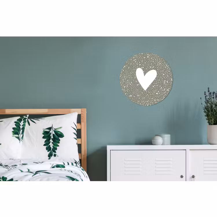 Wandcirkel - Aluminium - Hart - Design - Liefde — 4