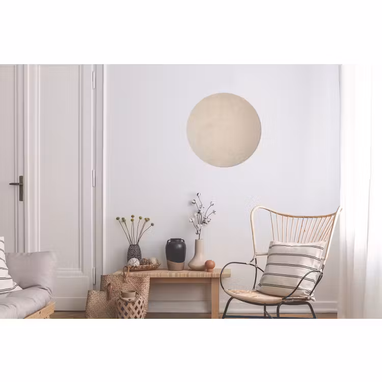 Wandcirkel - Aluminium - Japandi - Beige - Modern — 2