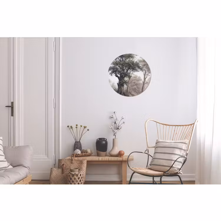 Wandcirkel - Aluminium - Natuur - Bos - Eik — 2
