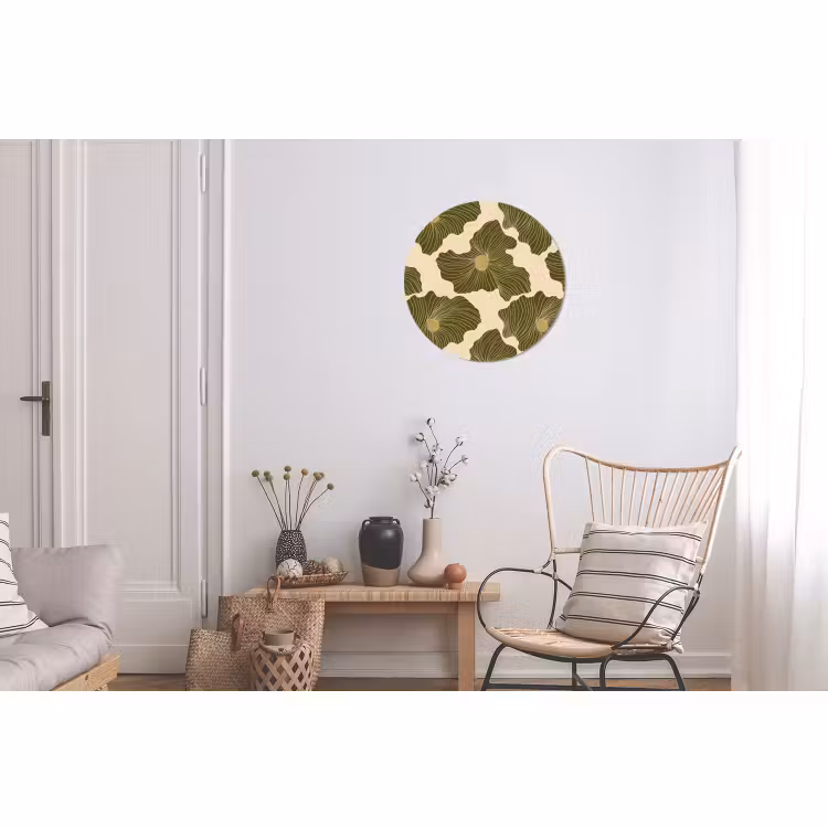 Wandcirkel - Aluminium - Modern - Abstract - Groen — 2