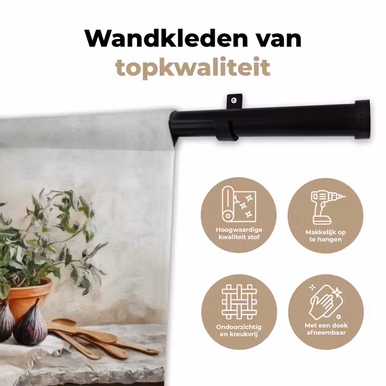 Wandkleed - Fruit - Kruiden - Landelijk — 3