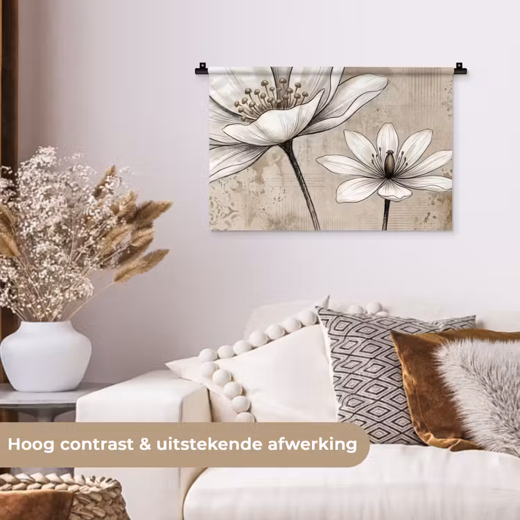 Wandkleed - Modern - Design - Wit — 4