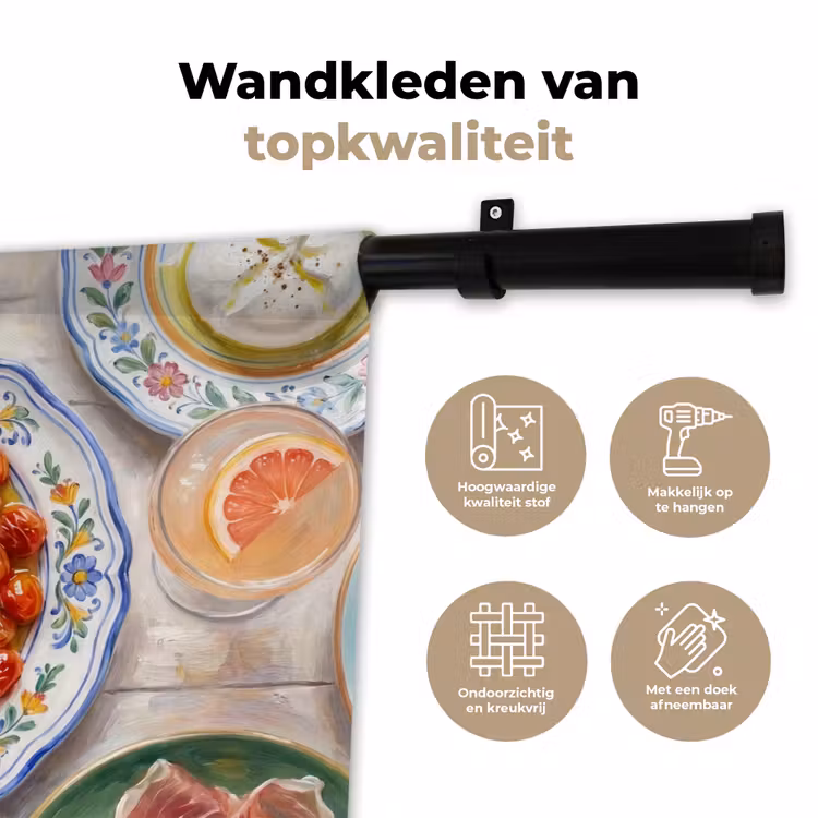 Wandkleed - Eten - Tafel - Divers - Modern — 3