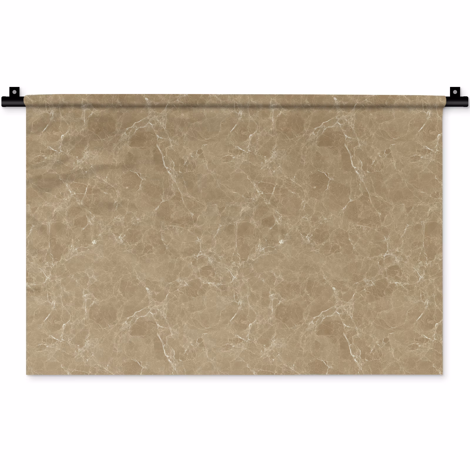 Wandkleed - Beige - Marmer - Witte aders — 1