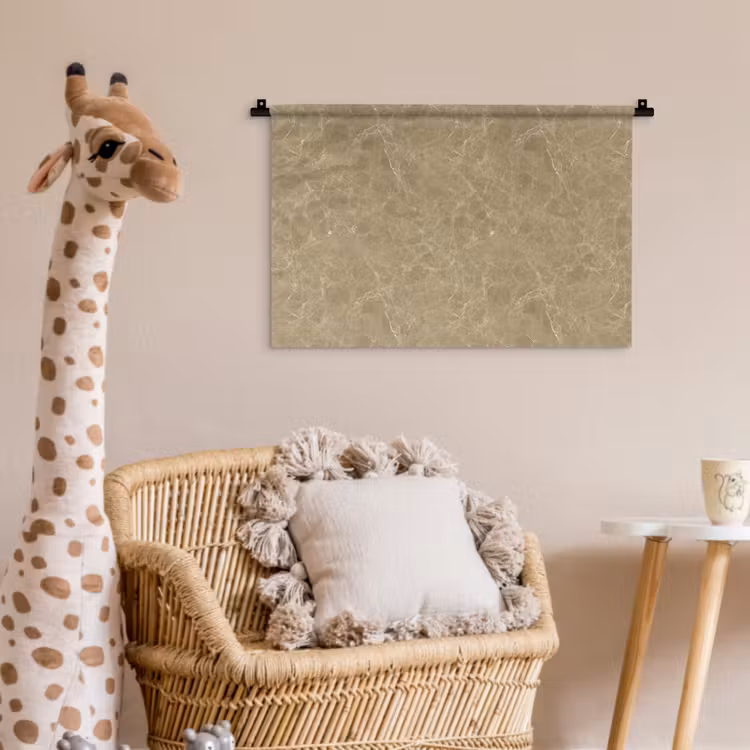 Wandkleed - Beige - Marmer - Witte aders — 5