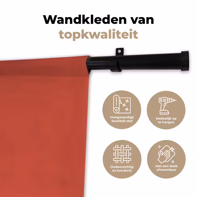 Wandkleed - Brick - Red - Rood — 3
