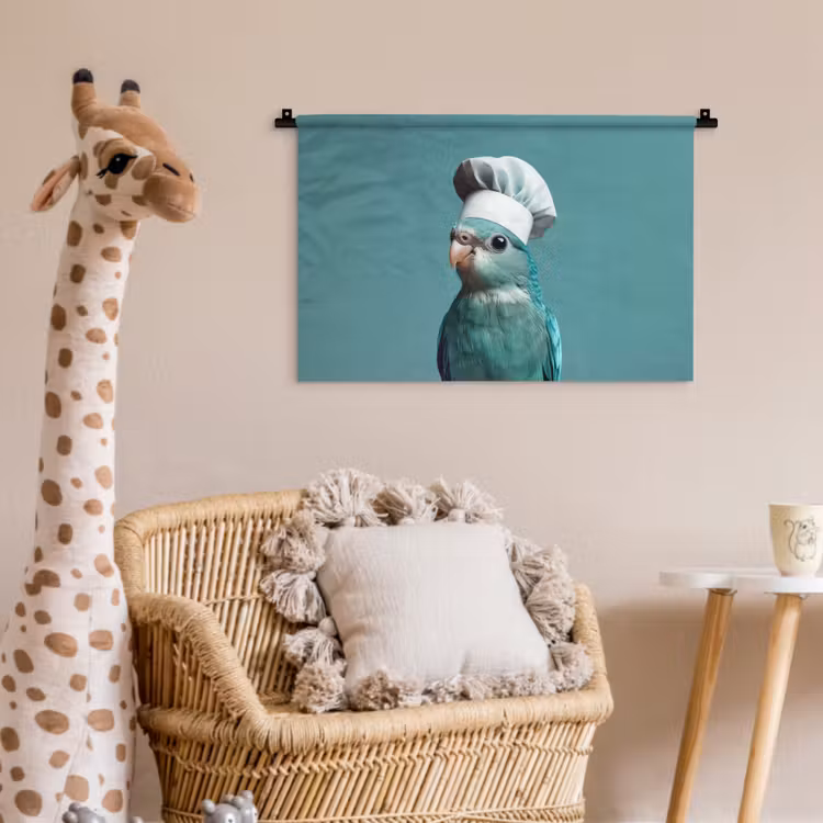 Wandkleed - Parkiet - Vogel - Koksmuts - Cute — 5