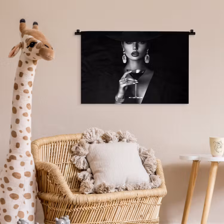 Wandkleed - Vrouw - Cocktail - Chic — 5