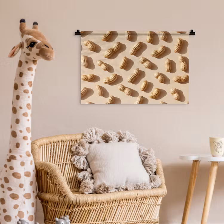 Wandkleed - Pinda's - Patroon - Beige — 5