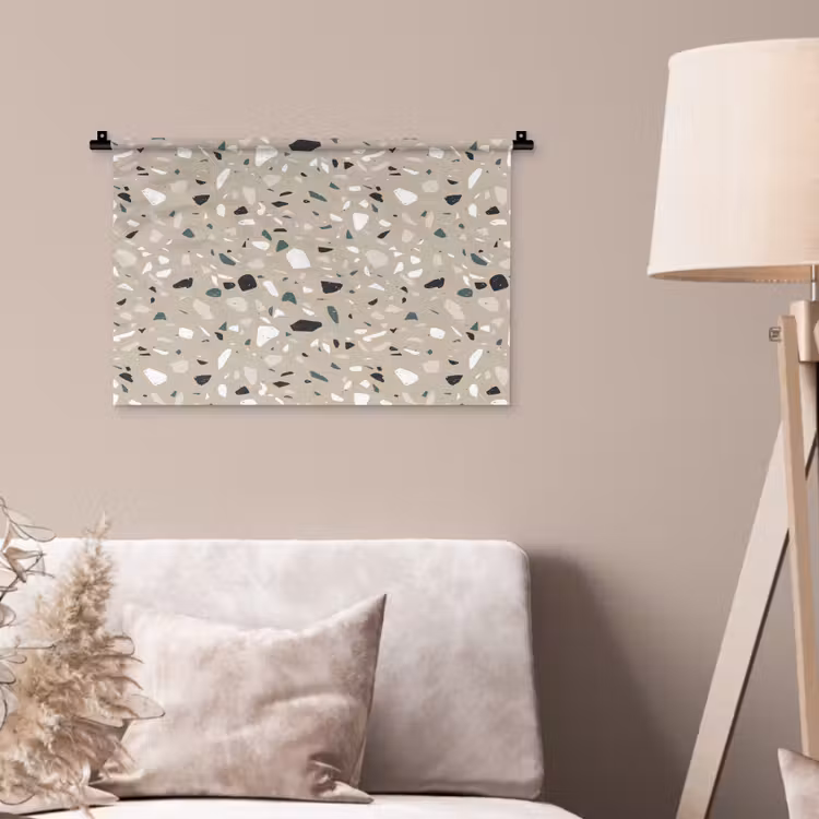 Wandkleed - Terrazzo - Patroon - Groen — 2