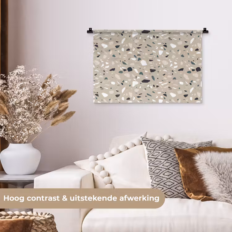 Wandkleed - Terrazzo - Patroon - Groen — 4