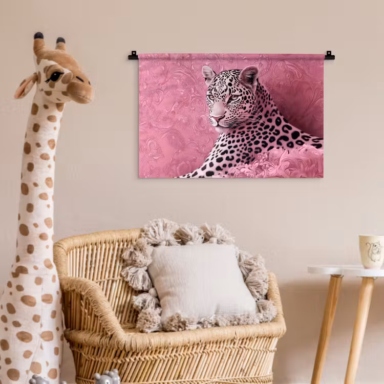 Wandkleed - Panter - Luxe - Roze — 5