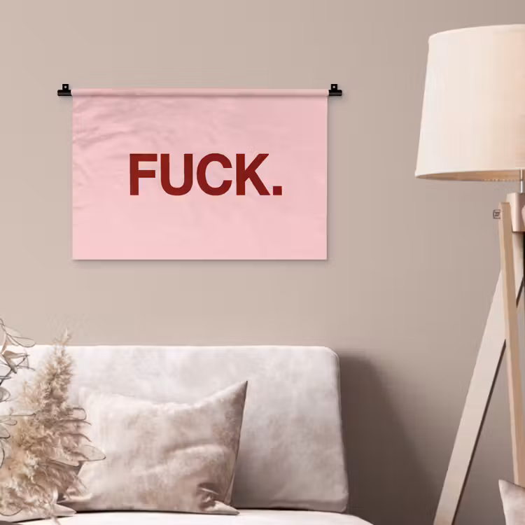 Wandkleed - Statement - Krachtig - Roze — 2