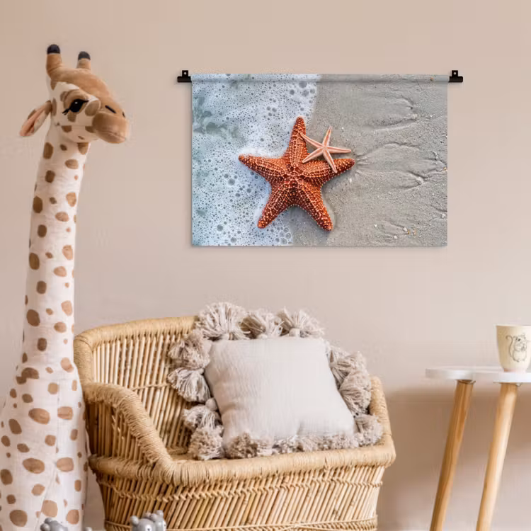 Wandkleed - Zeester - Strand - Zee — 5