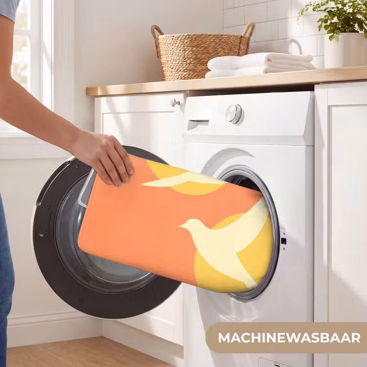 WC Mat - Vogels - Cirkels - Geel — 5