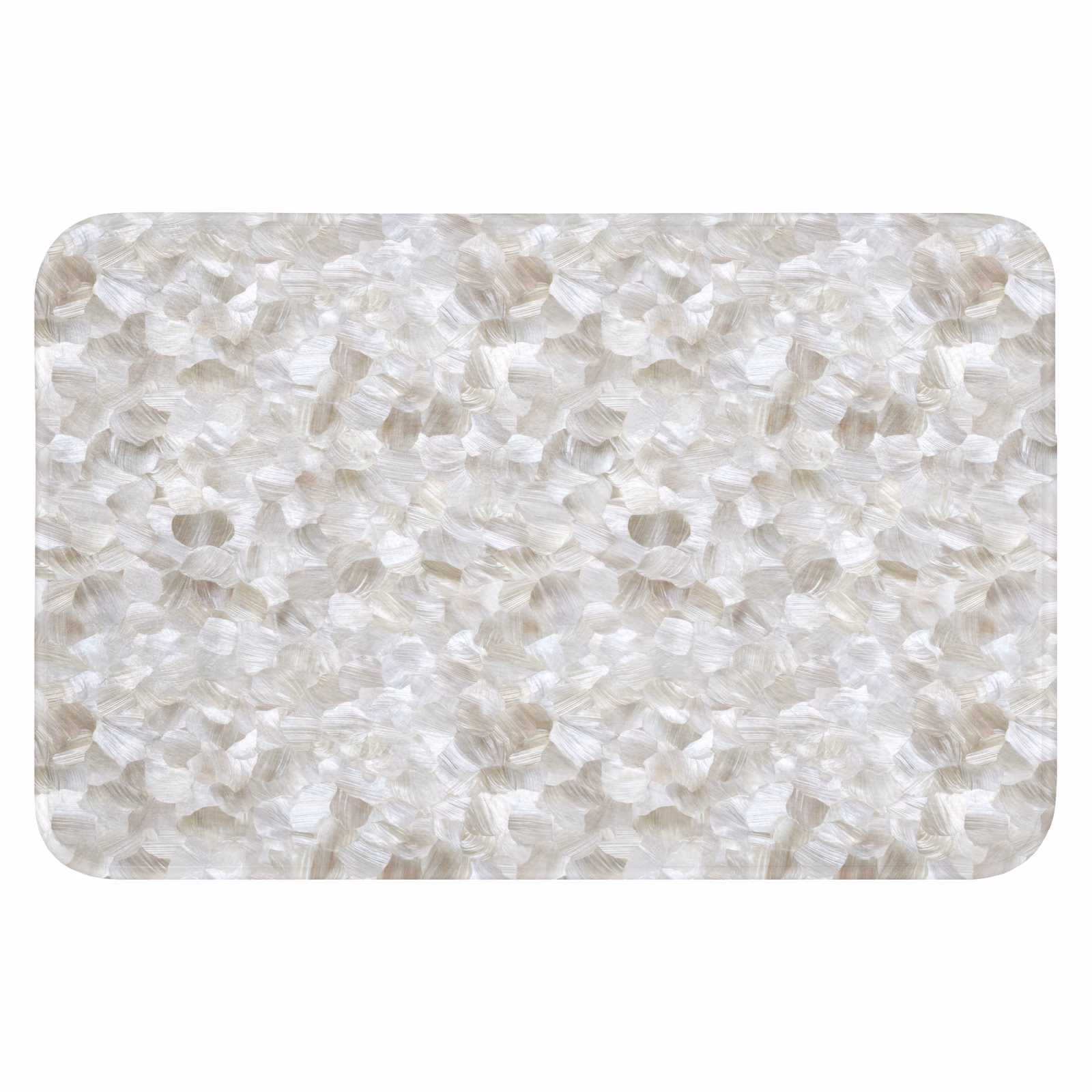 WC Mat - Wit - Penseelstreken - Reliëfeffect — 1