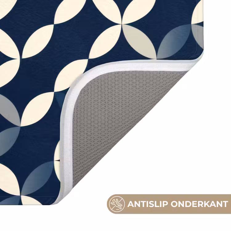 WC Mat - Abstract - Patroon - Blauw — 3