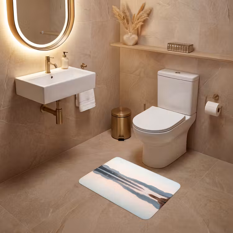 WC Mat - Water - Bomen - Mistlaag — 4