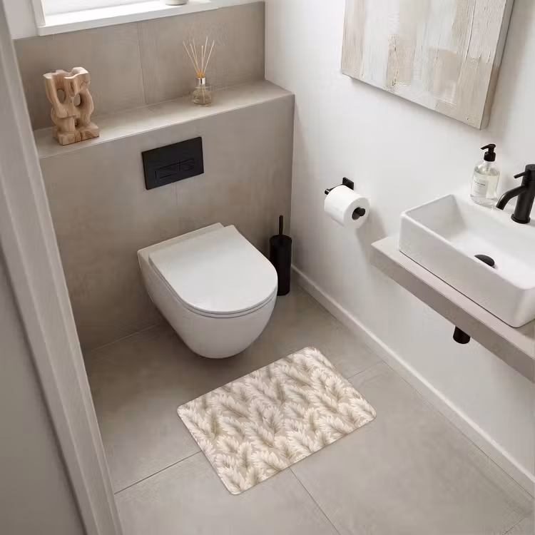 WC Mat - Botanisch - Patroon - Beige — 6