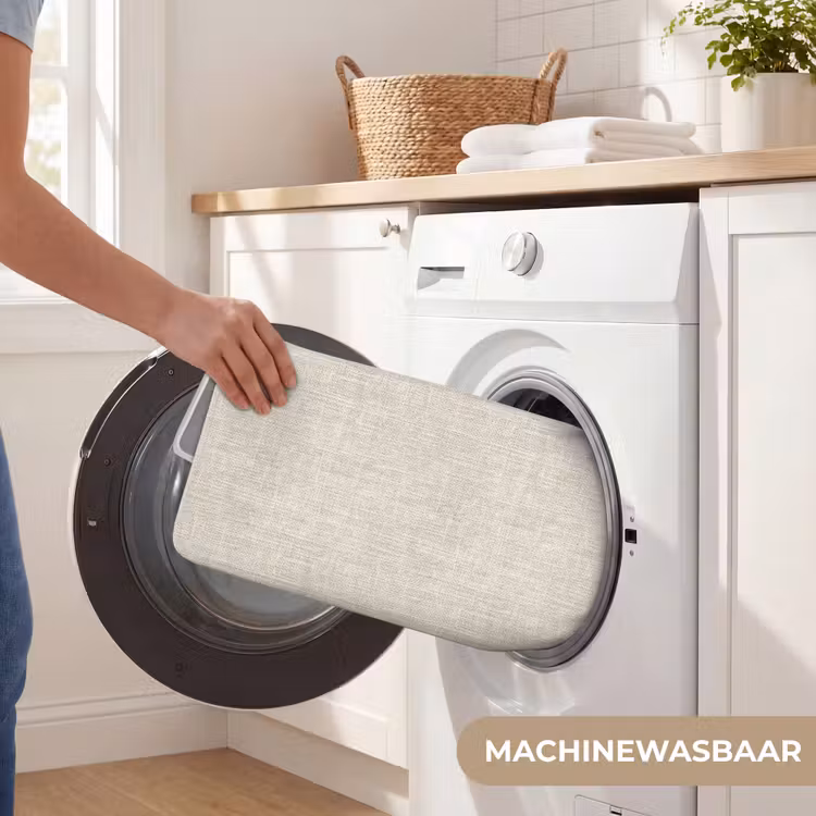 WC Mat - Linnen - Textuur - Beige — 5