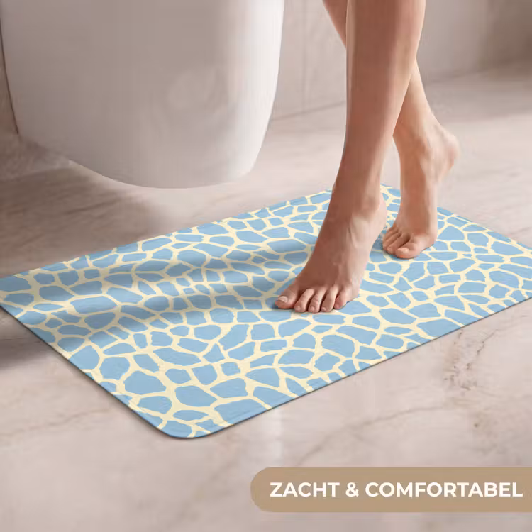 WC Mat - Giraf - Modern - Blauw — 7