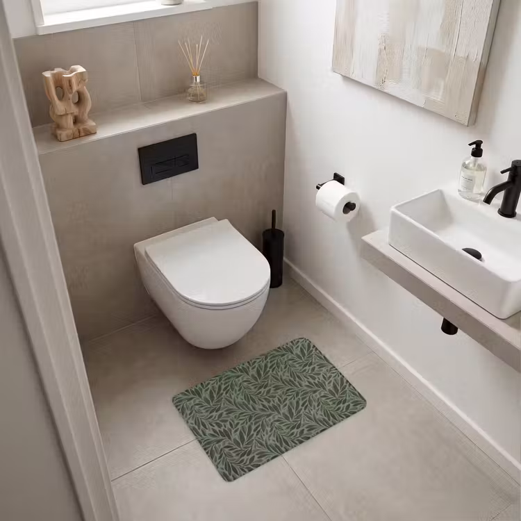 WC Mat - Bladeren - Organisch - Groen — 6