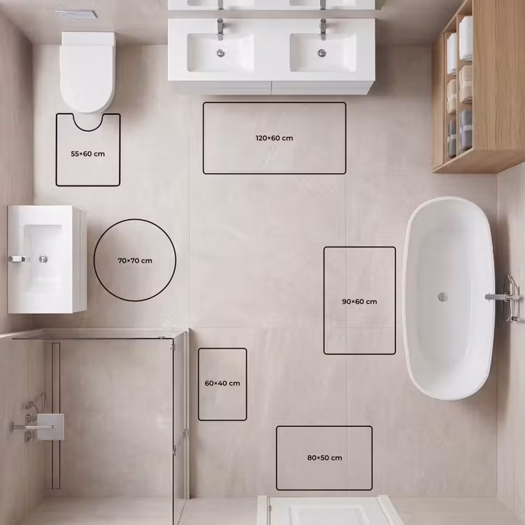 WC Mat - Modern - Grafisch - Groen — 8