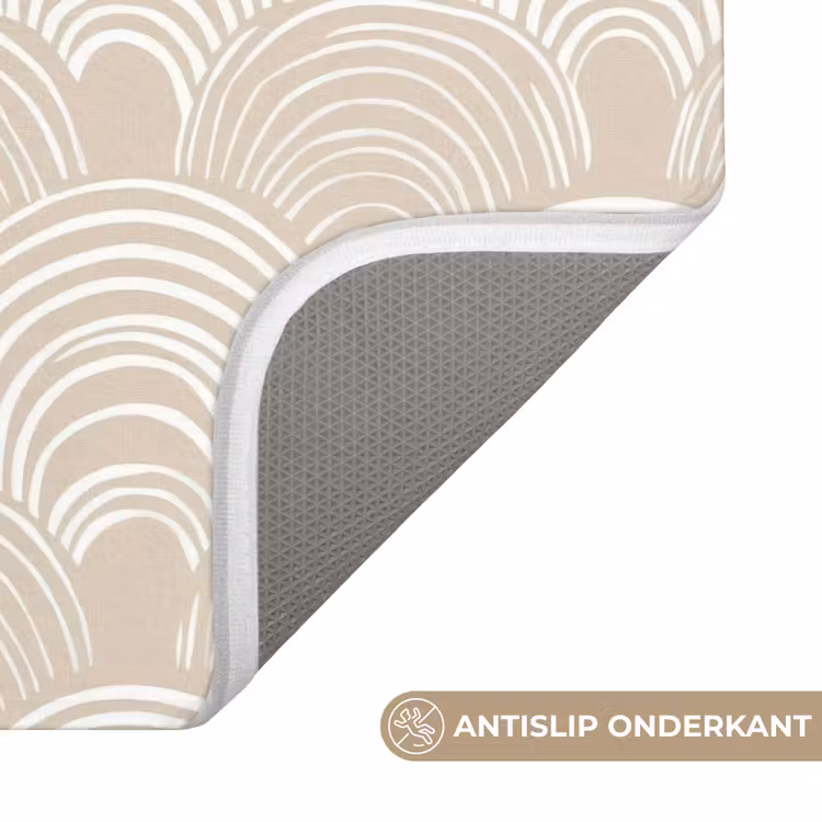WC Mat - Golven - Structuur - Beige — 3