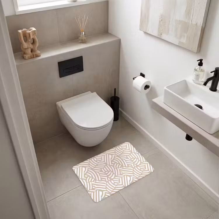 WC Mat - Abstract - Modern - Beige — 6