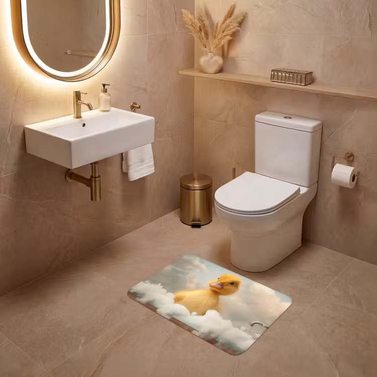 WC Mat - Kuiken - Eend - Bad - Schuim - Dieren — 4