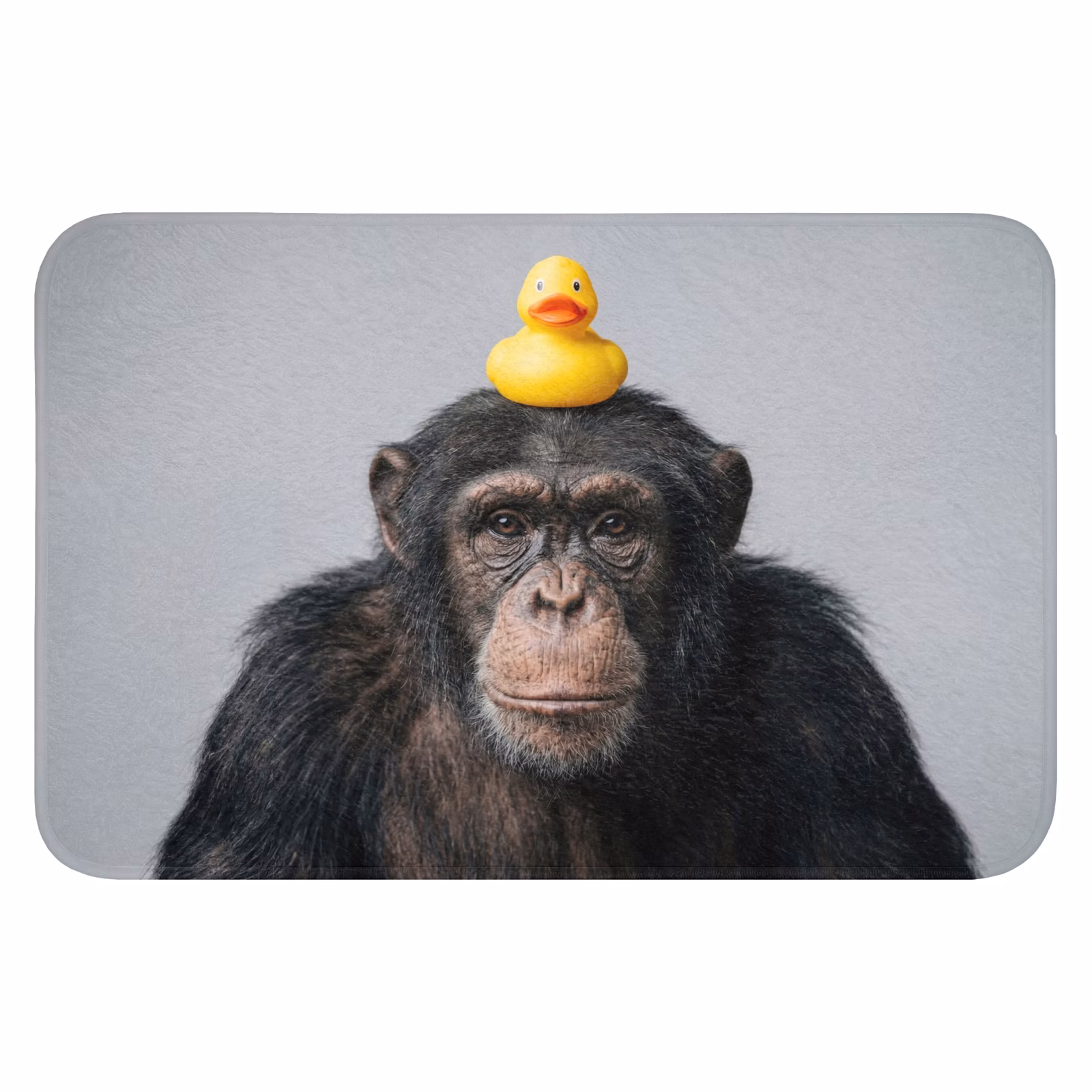 WC Mat - Chimpansee - Badeend - Grijs — 1