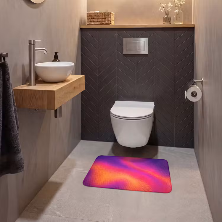 WC Mat - Abstract - Patroon - Kleurverloop — 2
