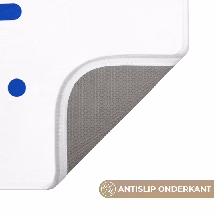 WC Mat - Blauw - Quote - Wit — 3
