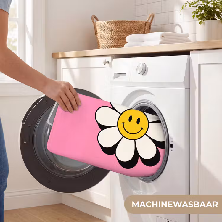 WC Mat - Smiley - Bloem - Roze — 5