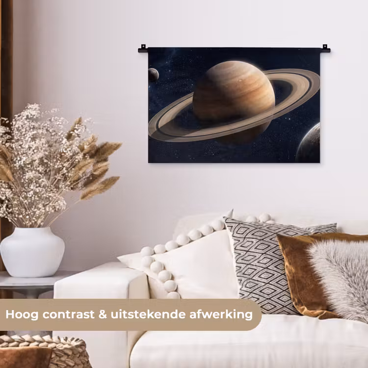 Wandkleed - Planeten - Saturnus - Ruimte — 4
