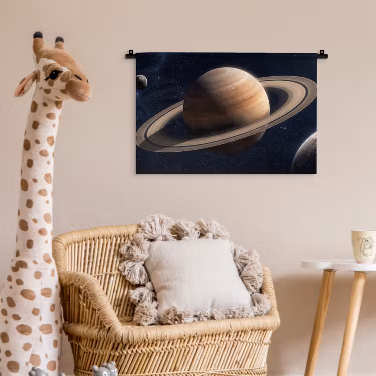 Wandkleed - Planeten - Saturnus - Ruimte — 5