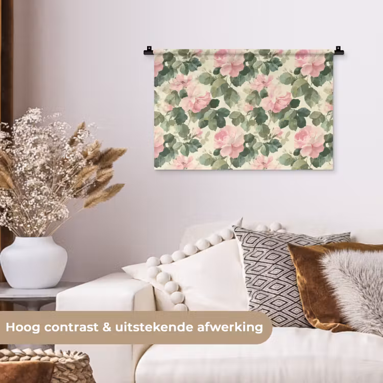 Wandkleed - Rozen - Botanisch - Roze — 4