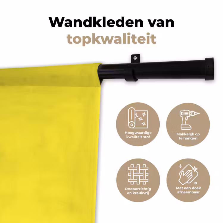Wandkleed - Soft - Custard - Geel — 3