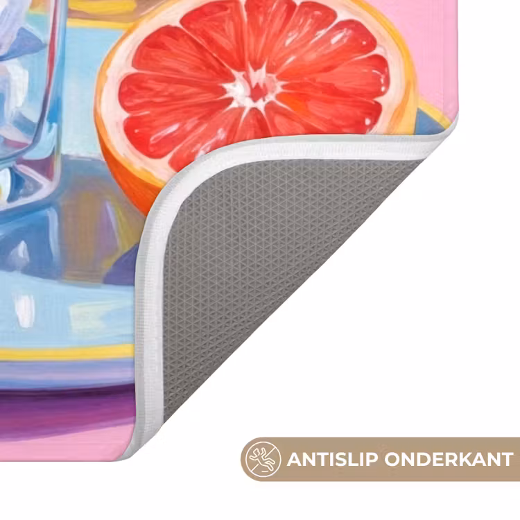 WC Mat - Bloemen - Roze - Modern — 4